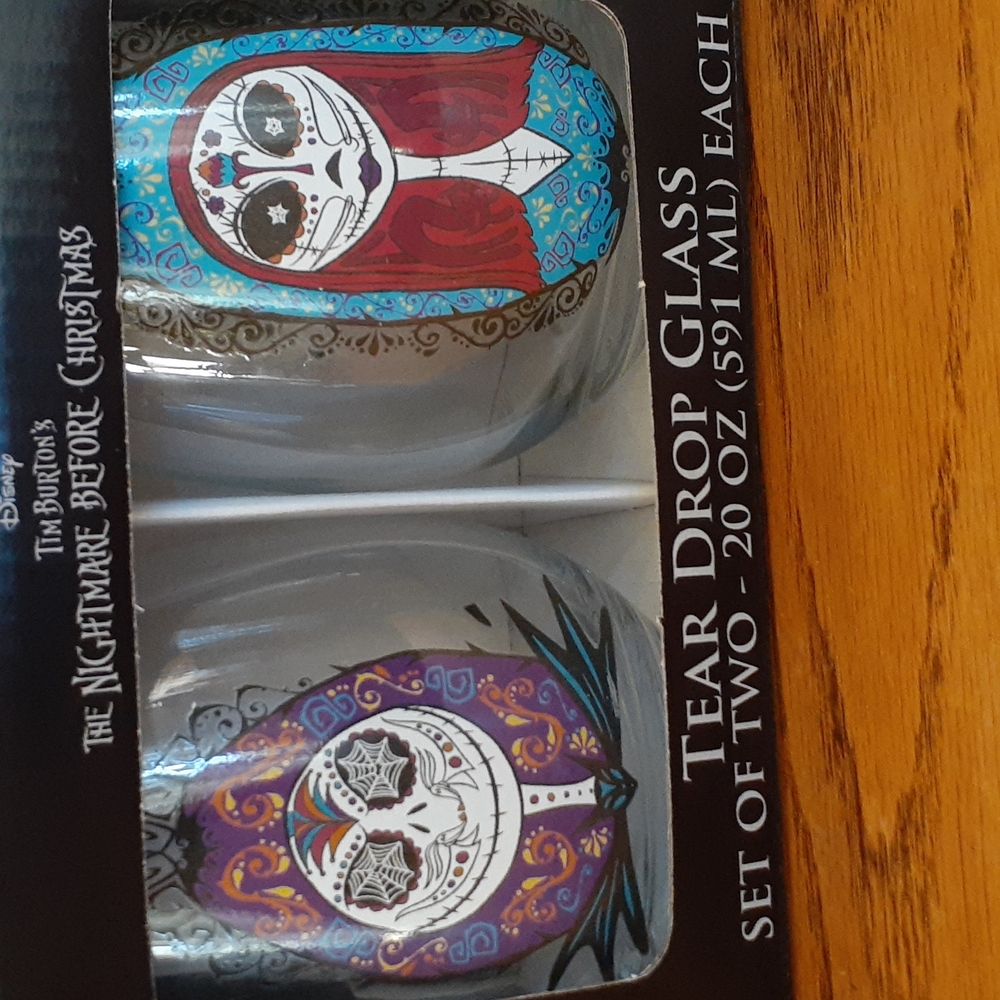 Set of Nightmare Before Christmas glasses